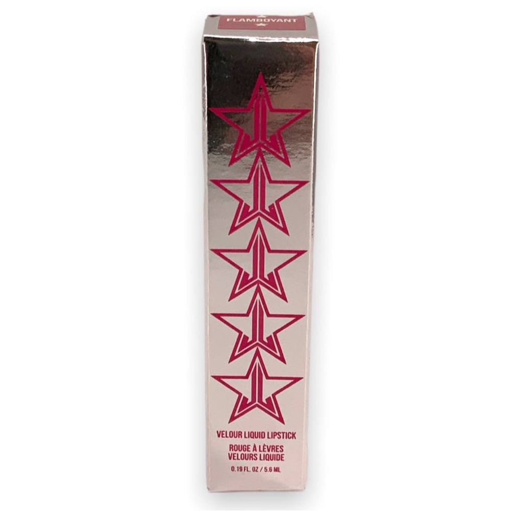 Jeffree Star Very Rare Chrome Collection Velour Liquid Lipstick Flamboyant NIB - Picture 2 of 4